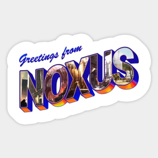 Greetings from Noxus vintage Sticker